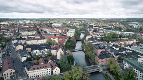 Vy över Uppsala